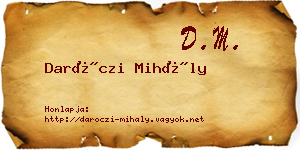 Daróczi Mihály névjegykártya